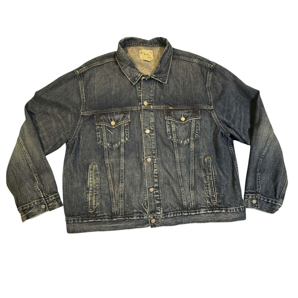 Polo Ralph Lauren Denim Trucker Jacket Size 3XB